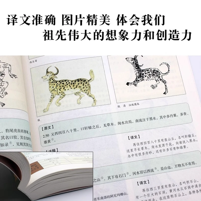 Atlante a colori di Shan Hai Jing Strange Beast Record Collezione completa di spiegazione Edizione 18 volumi