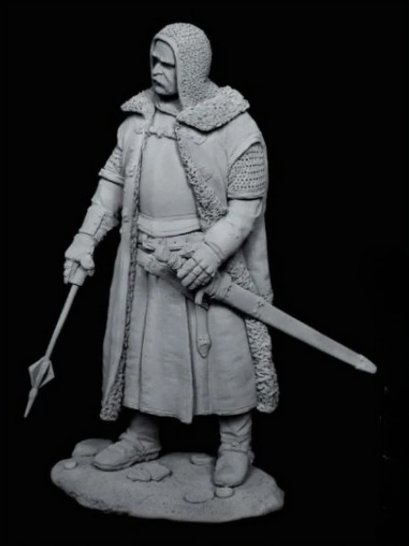 

1/24 Scale 75mm DieCast Resin Figure Model Kit Ancient Hussite Warrior Diorama Unassembled Unpainted