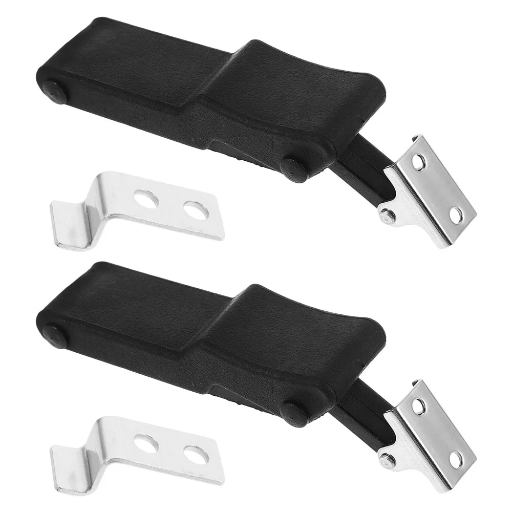 2 Pcs Rubber Lock Heavy Duty Touch Latch Cooler Box Hood Catch Atv Accessories Door Steel Latches Drawer