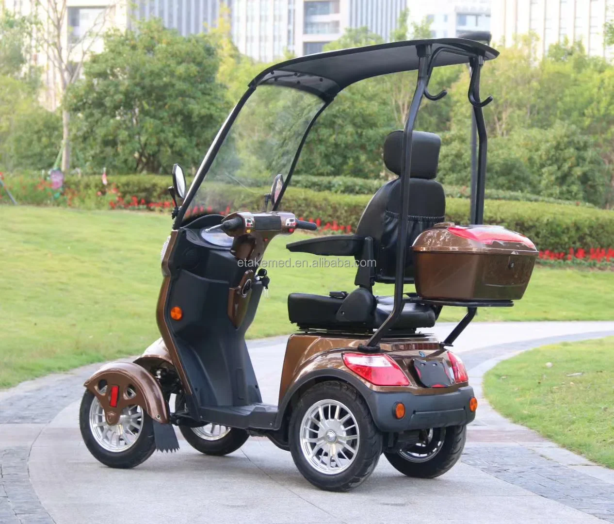 Four Wheels Mobility Cheap Electric Scooter for older  Factory price With awnings and canopy