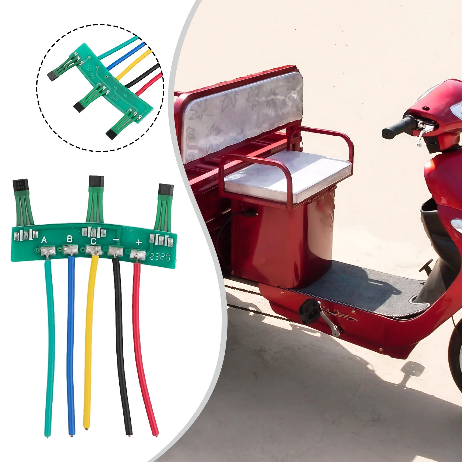 

Плата Холла Печатная плата Холла PCB Датчик Холла PCB с кабелем 120 ° Плата Ebike Ebike PCB Электрический велосипед Электрический велосипед