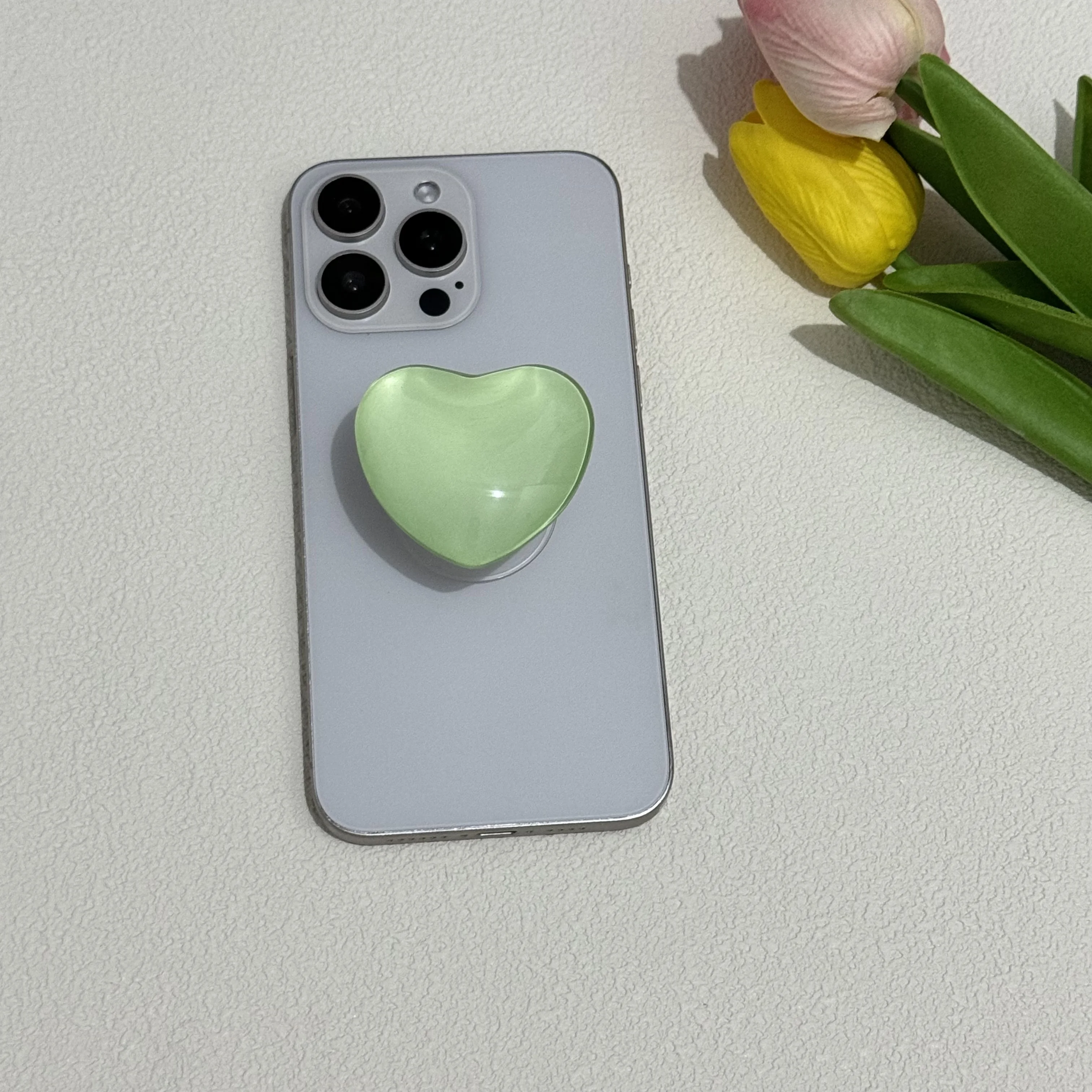 Магнитный держатель для телефона в форме красочного сердца, доступны различные узоры, с вдохновляющими текстами, стильный и практичный