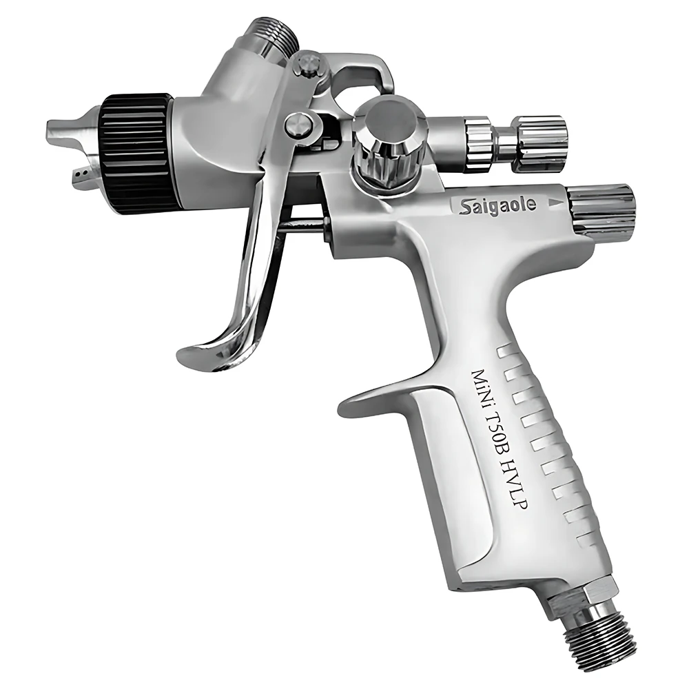 Imagem -04 - Mini Pistola de Pintura com Capacidade de Copo Móveis Automotivos e Reparação de Couro tipo de Sucção Hvlp T50 0.8 mm 1.0 mm 250ml