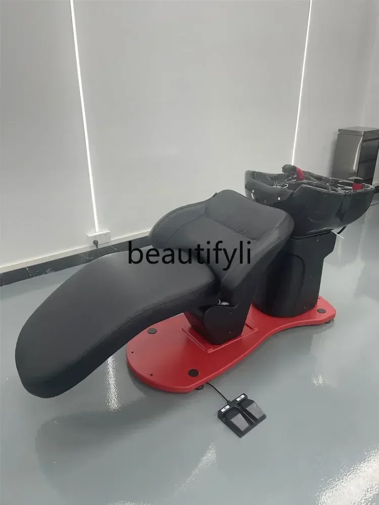 

ss D Internet celebrity shampoo bed split barber shop hair salon rotating multi-function electric lift beauty flush bed
