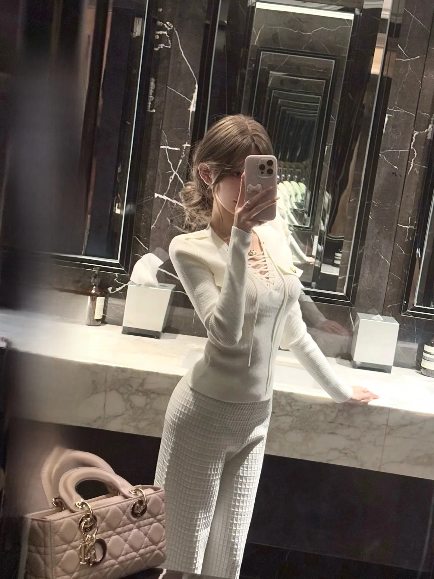 

CCZEE Wool Knitted Long Sve Women's Slim Fit Top with Belt Design Winter Faionable Comfortable Breathable Casual Wear