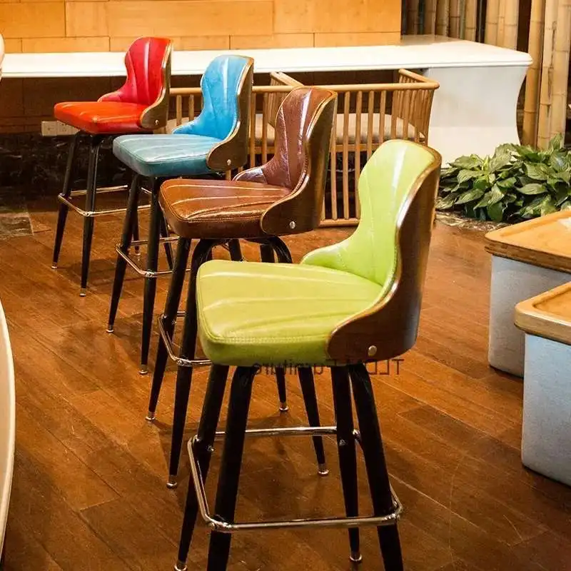 

Дизайнерские минималистичные барные стулья, эстетические современные удобные эргономичные расслабляющие высокие стулья, скандинавская уникальная мебель для бара Sillas De