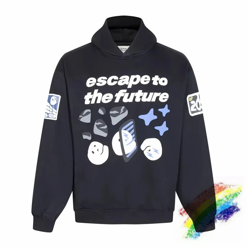 

Escape To the Future BROKEN PLANET Hoodie Men Women Pullovers