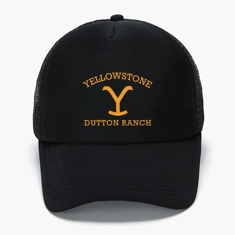 Classic Yellowstone Dutton Ranch Foam Trucker Cap Men Women Adjustable Mesh Dad Hat Adult Daily Sun Sports Visor Caps