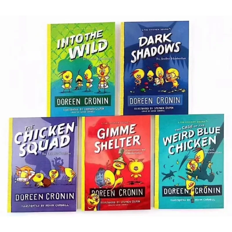 5 Books/set The Chicken Squad Doreen Cronin English Picture Story Books To Help Your Child Grow As A Reader