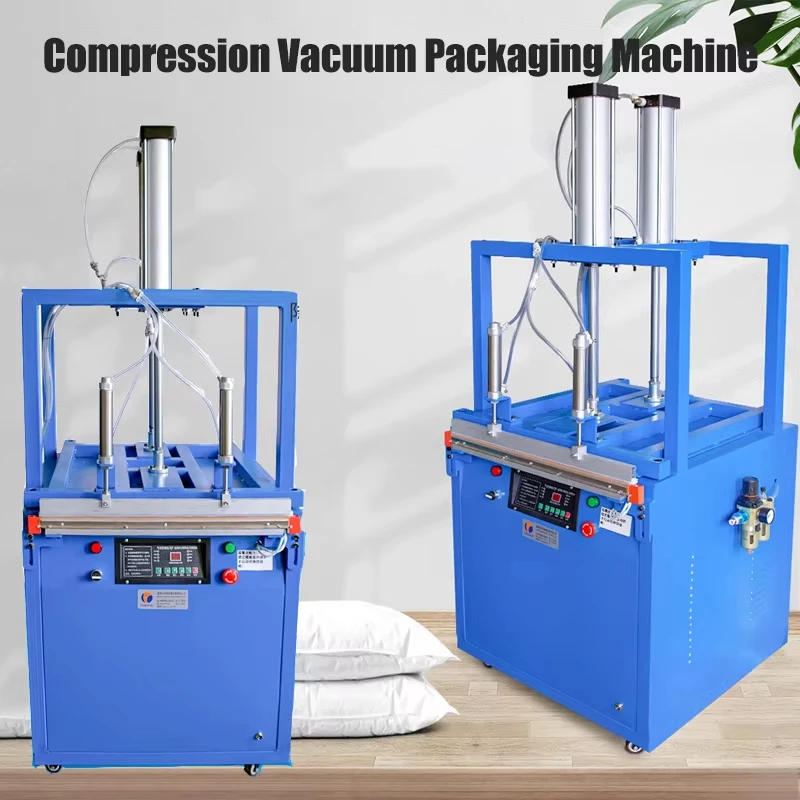Automatic Cushion Vacuum Compressor Foam Sponge Baler Down Jacket Quilt Pillow Compressed Packaging Machine With Foot Pedal