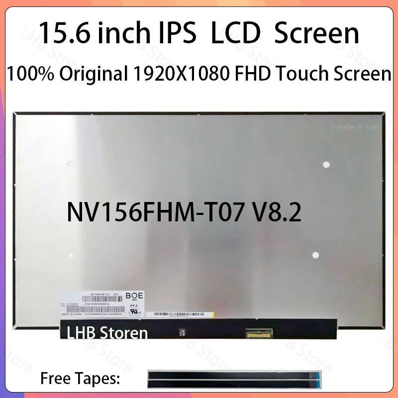 15.6 Inch Laptop LCD Touch Screen NV156FHM-T07 V8.2 For Lenovo ThinkPad E15 Gen 2 Display Matrix Panel Replacement FHD 1920x1080
