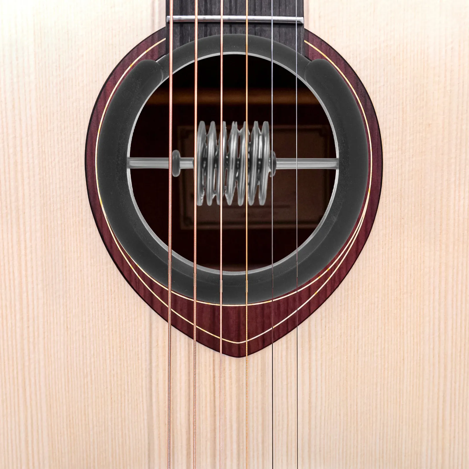 

Guitar Soundhole Covers Metal Inserts for Musical Instruments Black Smooth Durable Easy Install Lightweight Accessories guitar