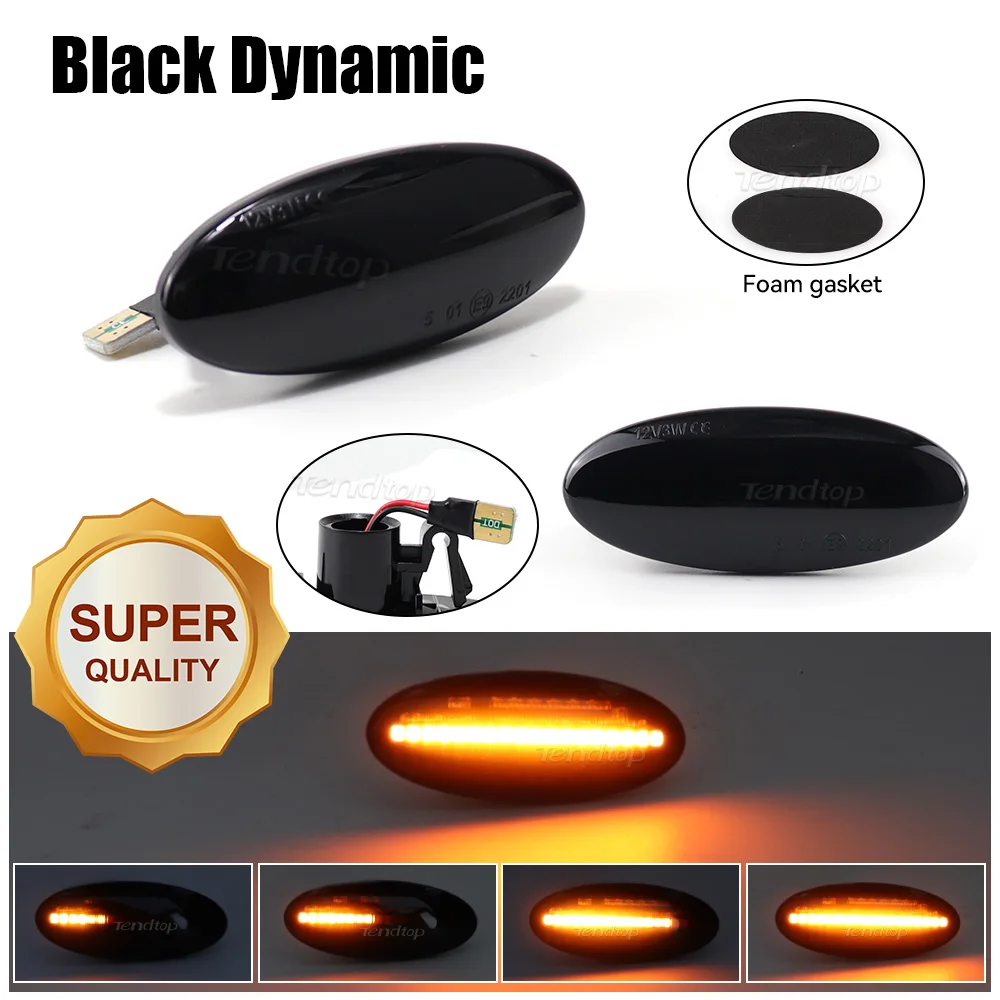 Dynamic LED Side Marker Light Sequential Blinker Lamp Turn Signal Light For NISSAN Qashqai  Dualis MICRA III  NP300 X-TRAIL Juke