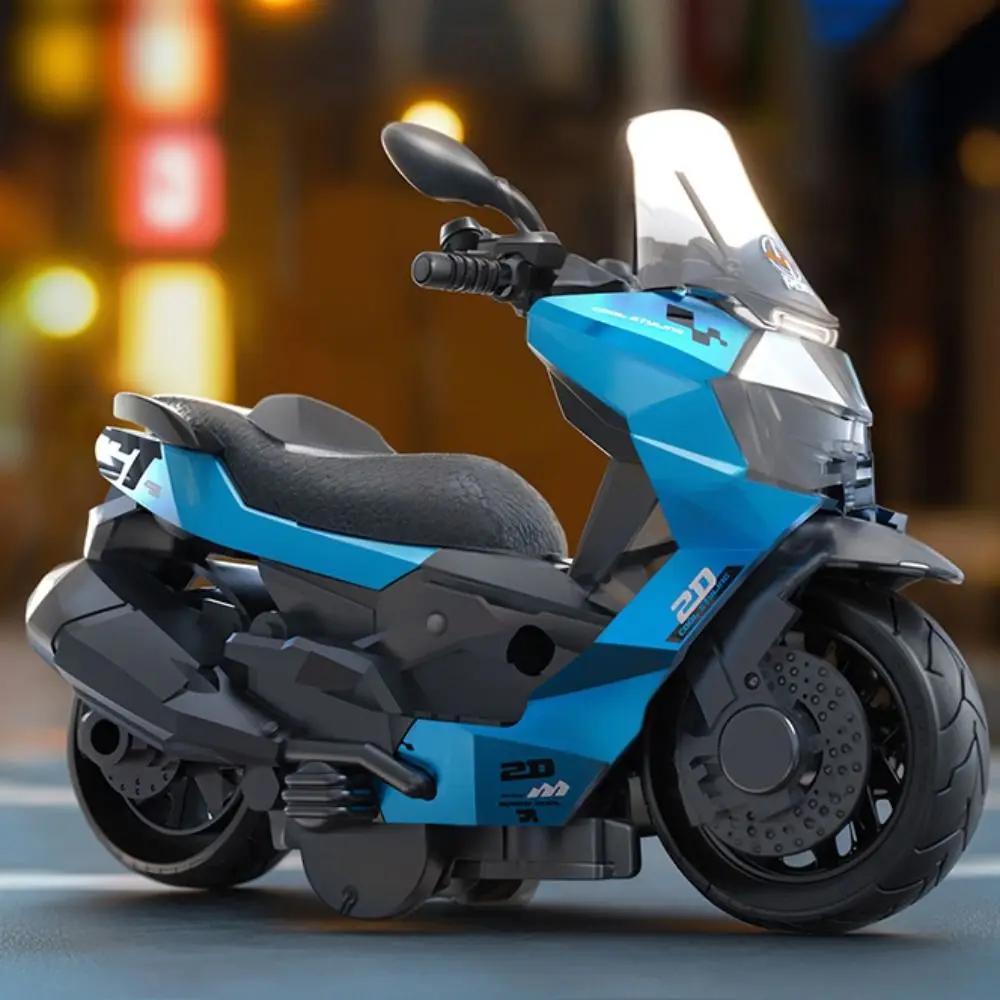 Miniature Alloy Motorcycle Model Diecast Vehicle Toy Simulation Motorcycle Toy Alloy Mini Motorcycle Pull Back Toy Children Gift