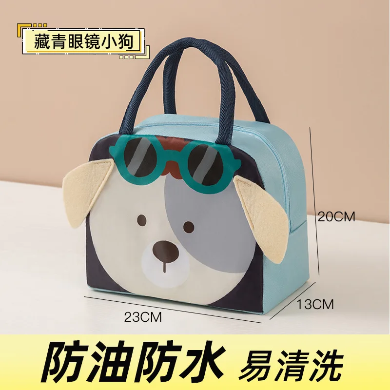 Lunch Bag Aluminum Foil Bento Bag Outdoor Insulated Bag Student Cartoon Lunch Box Camping Accessories