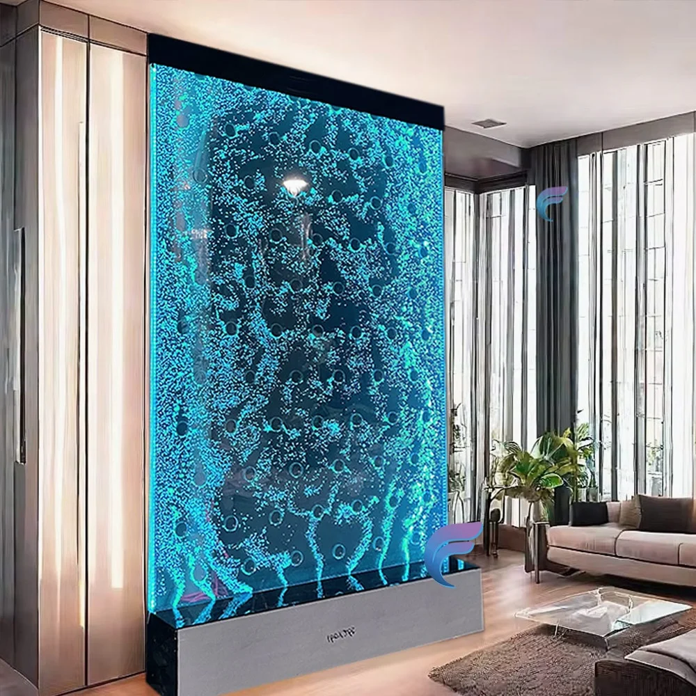 

Customization.Interior Decoration Led Water Bubble Wall Water Features Panel Used As Screen & Room Divider