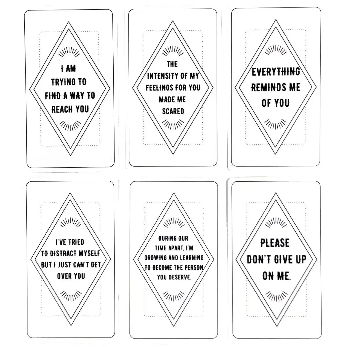 Twin Flame Messages Oracle Cards 10.3*6cm Soulmate Deck for Psychic Love & Relationship Readings 54 Pcs Cards