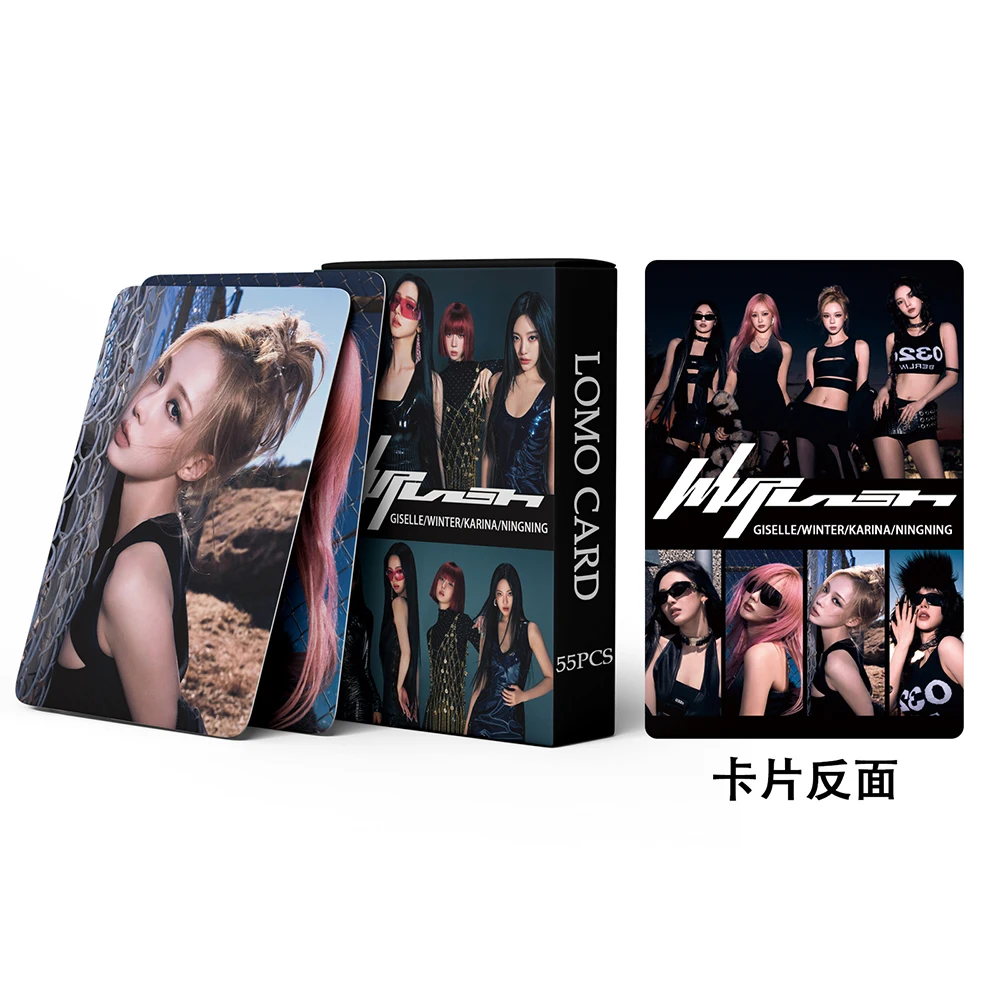 Kpop Novo Álbum Lomo Cartões, HD Photocards, Meninas Cartão Foto para Coleção, Fãs Presente, 55Pcs por Conjunto