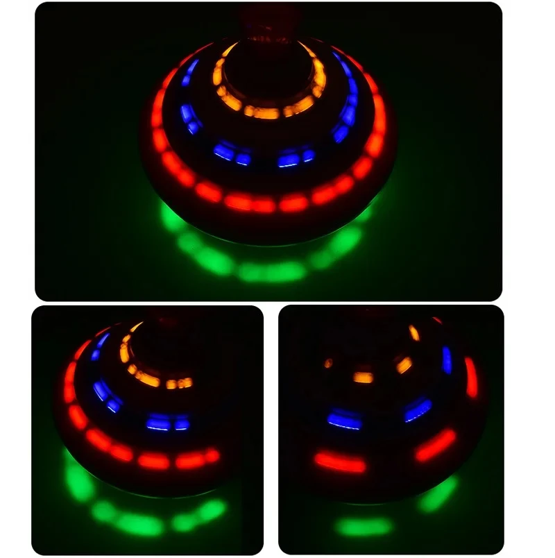 Classic Magic Spinning Tops Toy Music Light Gyro Children\'s Toys with LED Flash Light Music for Kids Boy Birthday Gift Children