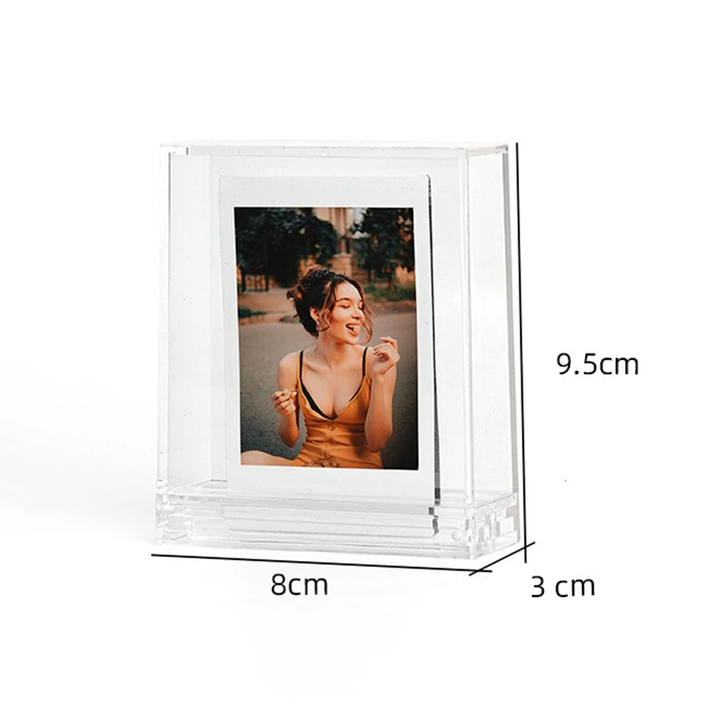 Desktop Transparent Photo Frame for Instax Square SQ Mini Film CAC34