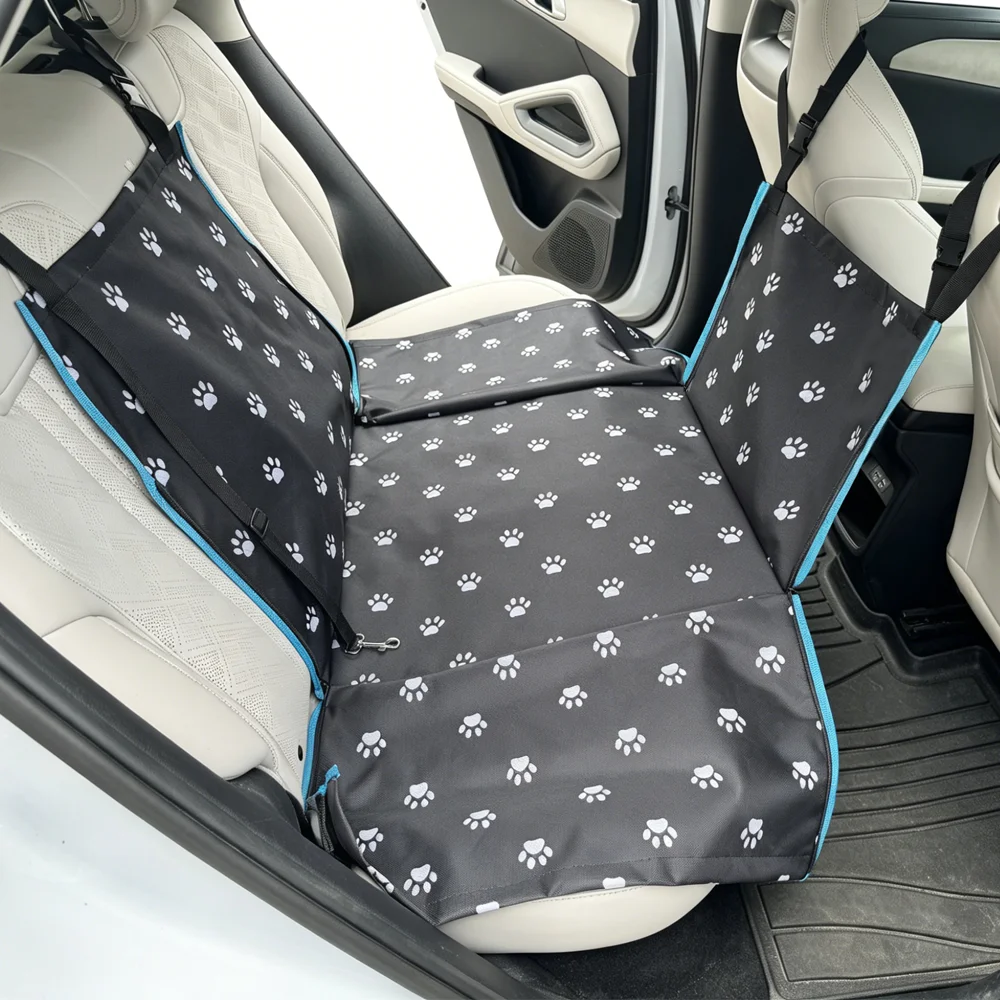 Multi-Functional Car Rear Pet Basket with Reinforced Weave Design Vehicle Mounted Pet Pad for Traveling