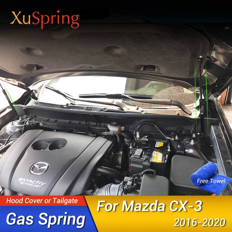 For Mazda CX-3 2016 2017 2018 2019 2020 2021 Two Side Car Hood Gas Shock Lift Struts Spring Support Rods Damper Car-styling