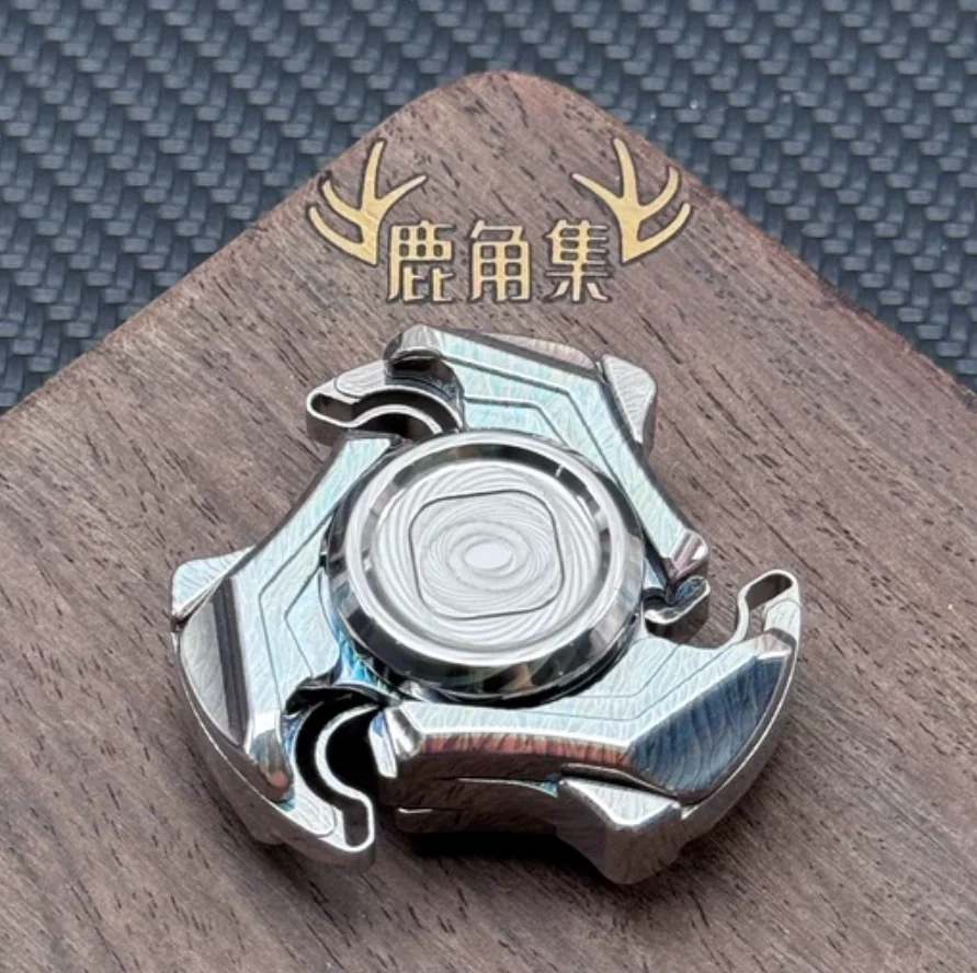 Used EDC Good Bean Steel Shining Rainbow fidget slider decompression toy