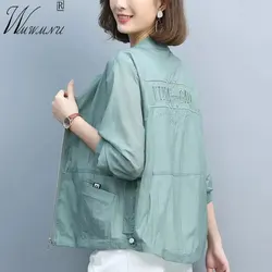 Candy Color Spring Women's Jackets Thin Casual Bomber Chaquetas Summer Short Sun Protection Veste Femme Zipper Basic Outerwear