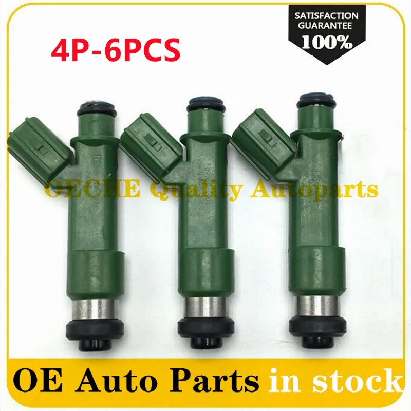 4P-6PCS Fuel Injector Nozzle 1001-87K80 100187K80 1001 87K80 For Toyota Camry Corolla Nissan 1JZGTE 2JZGTE RB20DET