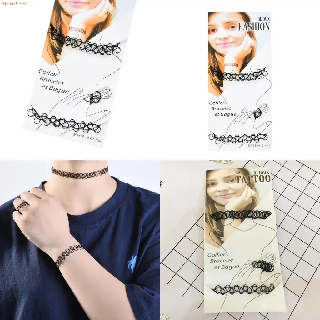 Q5WE Women Teen Girls Kids Vibrant Bracelet Ring Necklace Pendant Charm Summer