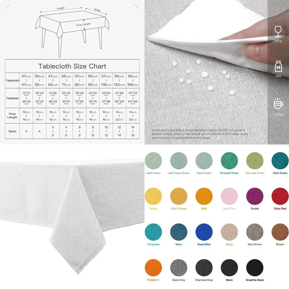 

Моющаяся и водостойкая скатерть без складок, цвет серый «Сова», 90x132 для столовой и мероприятий на открытом воздухе