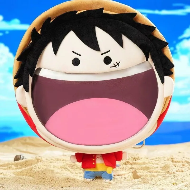 One Piece Anime Itabag Monkey D Luffy Roronoa Zoro Plush Pvc Badge Plush Display and Storage Backpack Holiday Gift in Stock Hot