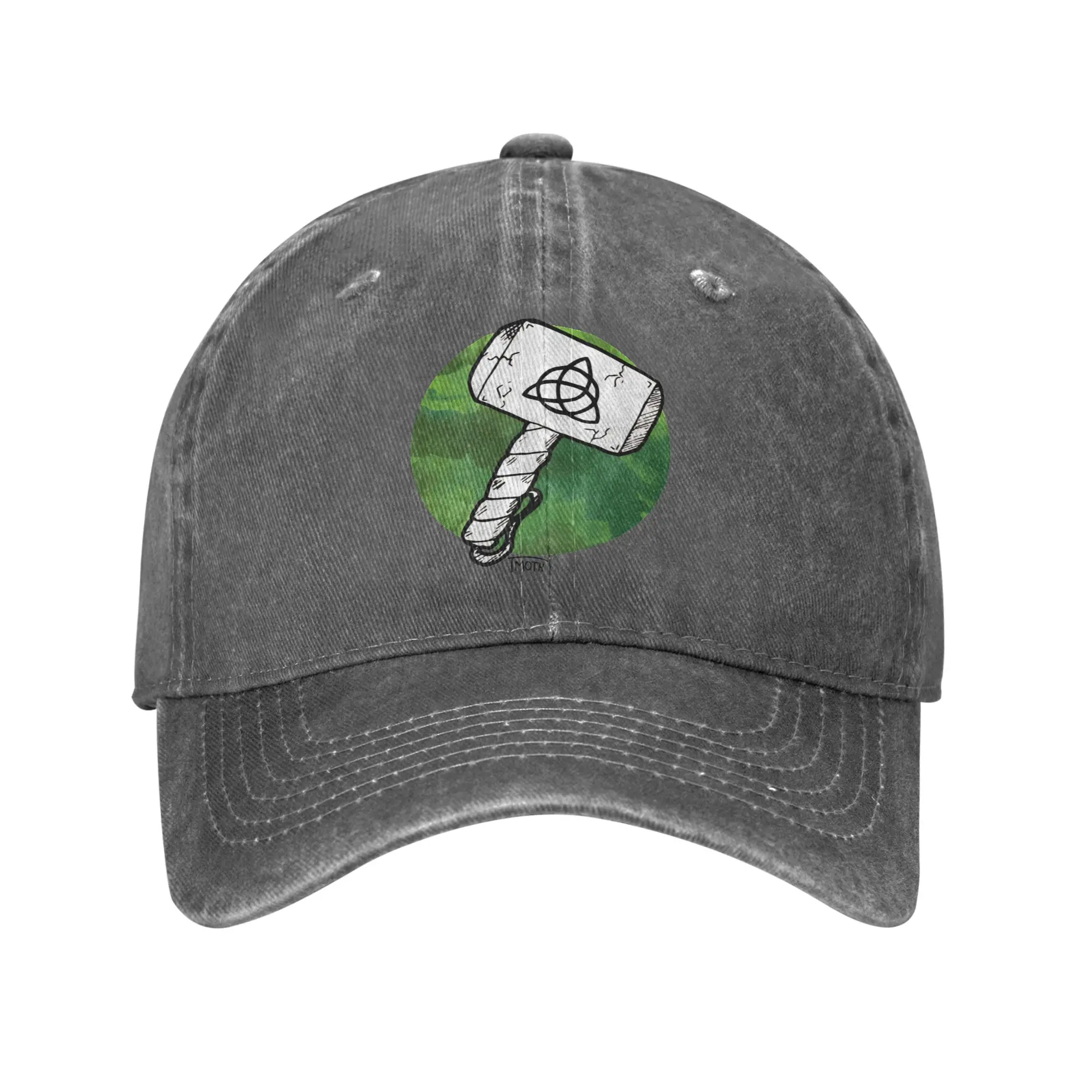 Gorras de Béisbol con Visera para Mujer, Diseño Mjolnir, Gorra de Thor, Color Puro