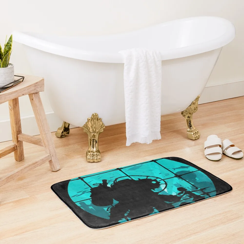 

Bioshock Blue Bath Mat Bathroom Use Carpets For Bathroom Bathroom Floor Hallways Mat