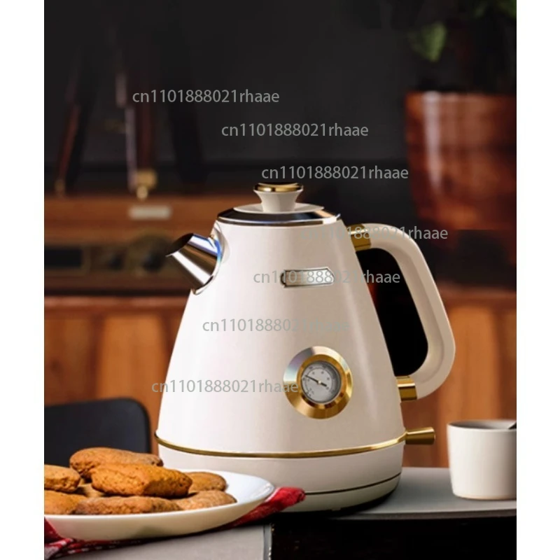 

Электрический чайник, ретро, американский, из нержавеющей стали, бытовой, автоматический, 202520, новый чай, кипящая вода, высокое значение