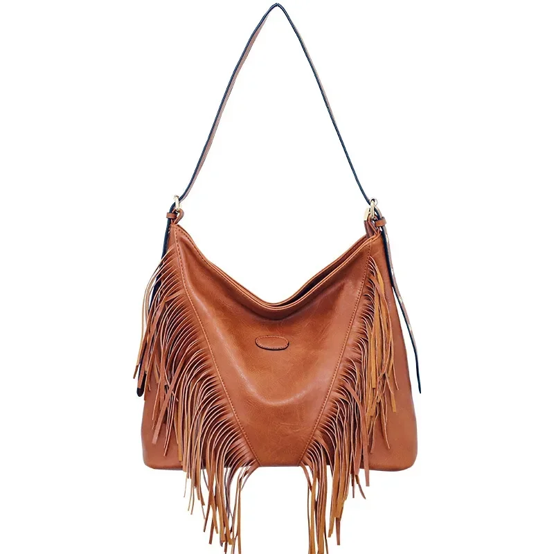 

Long Tassels Women handbag Large Capacity Shoulder Bags for ladies hand bag Soft PU leather casual Messenger bags Travel Tote