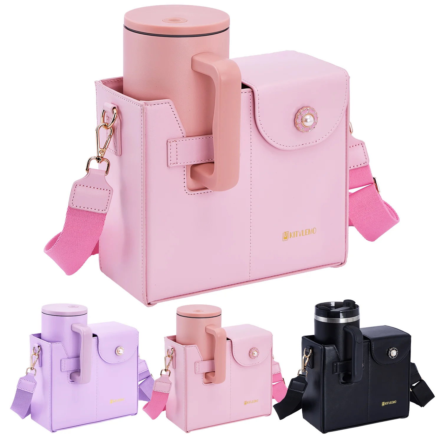 

Kitylemo Crossbody Bag for Stanley Cup Purse, Water Bottle Holder, stanley cup bag, water bottle crossbody purse