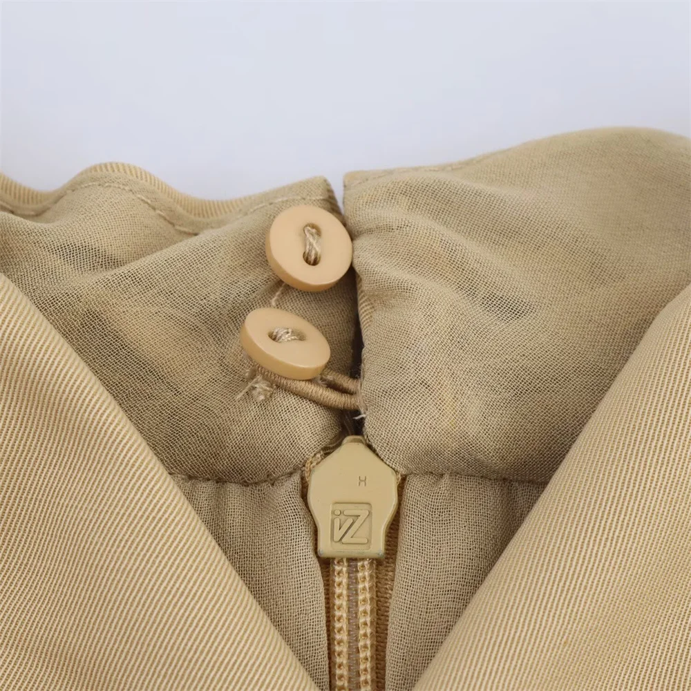 Cintura da donna Design incrociato Abito midi Tasca con cerniera Decorazione Primavera/Estate Nuovo abbigliamento da donna