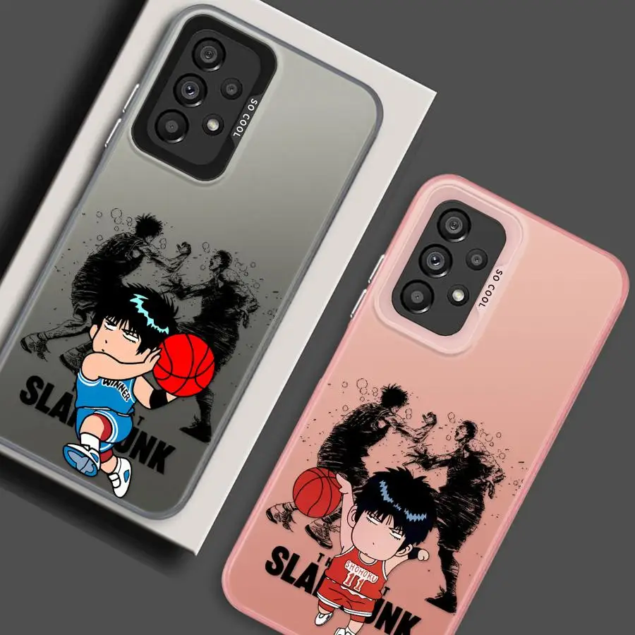 Case for Samsung Galaxy A73 A72 A51 A56 A26 A36 A71 A52 A55 A35 A54 A53 Soft Cover Slams-Dunks Cool
