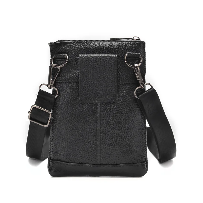 Men\'s crossbody bag waist bag genuine leather small size shoulder bag men\'s cowhide men\'s bag