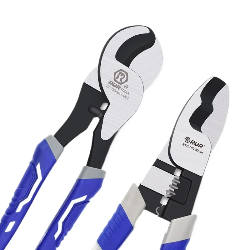 

6/8/10 Inch Strength Cable Cutters Wire Stripper Cut Aluminum Copper Cable with High Leverage Heavy Duty Stren Pliers Hand Tools