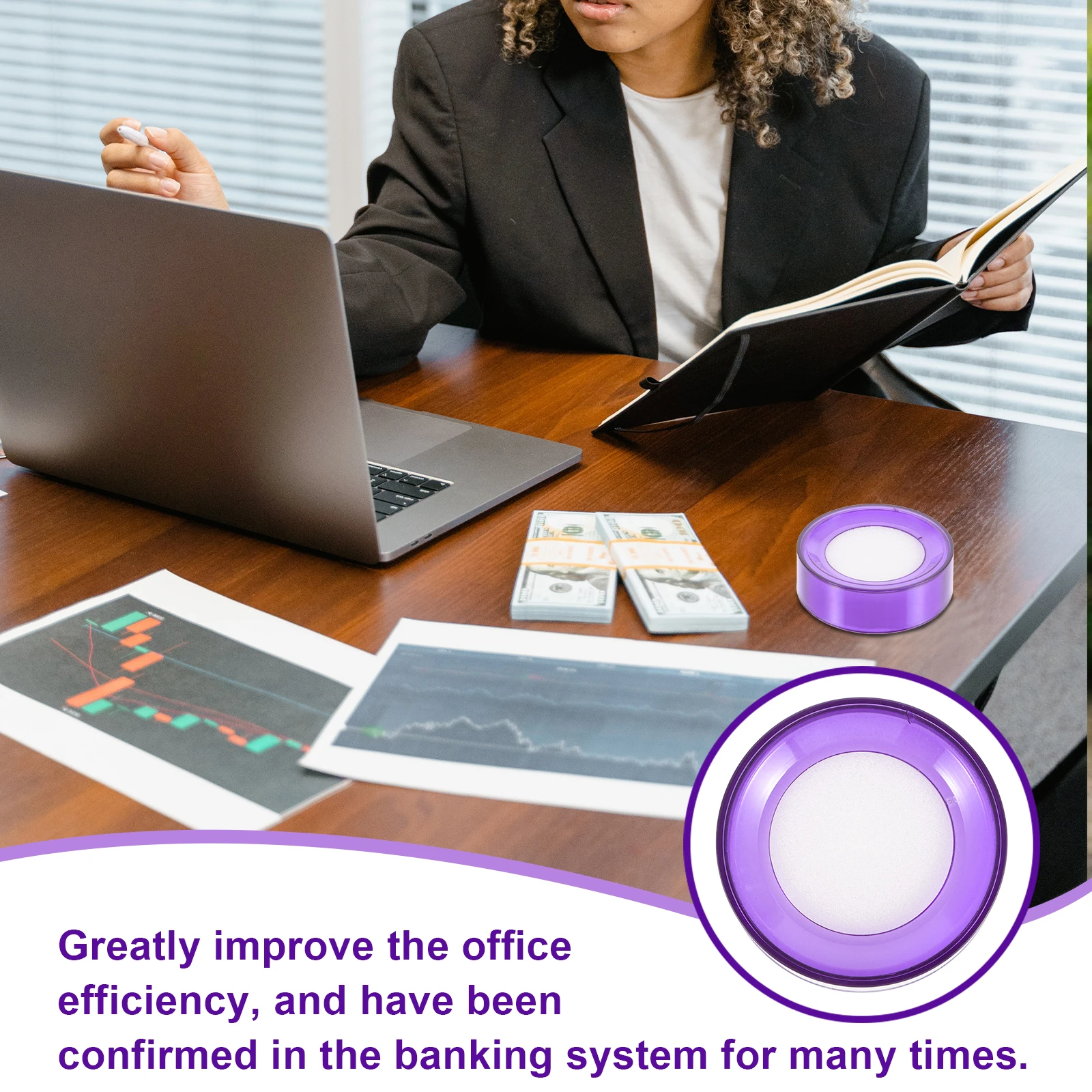 6 قطعة أداة ترطيب الإصبع الإسفنجية أداة الإصبع الرطب لمرافعات البنك كاشيرز عد فعال وفرز أجهزة ترطيب الإصبع #1