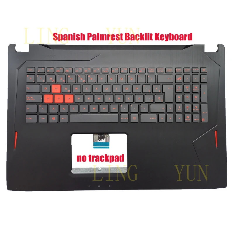Z  Spanish Palmrest Backlit keyboard for Asus GL702V GL702VM GL702VT GL702VS