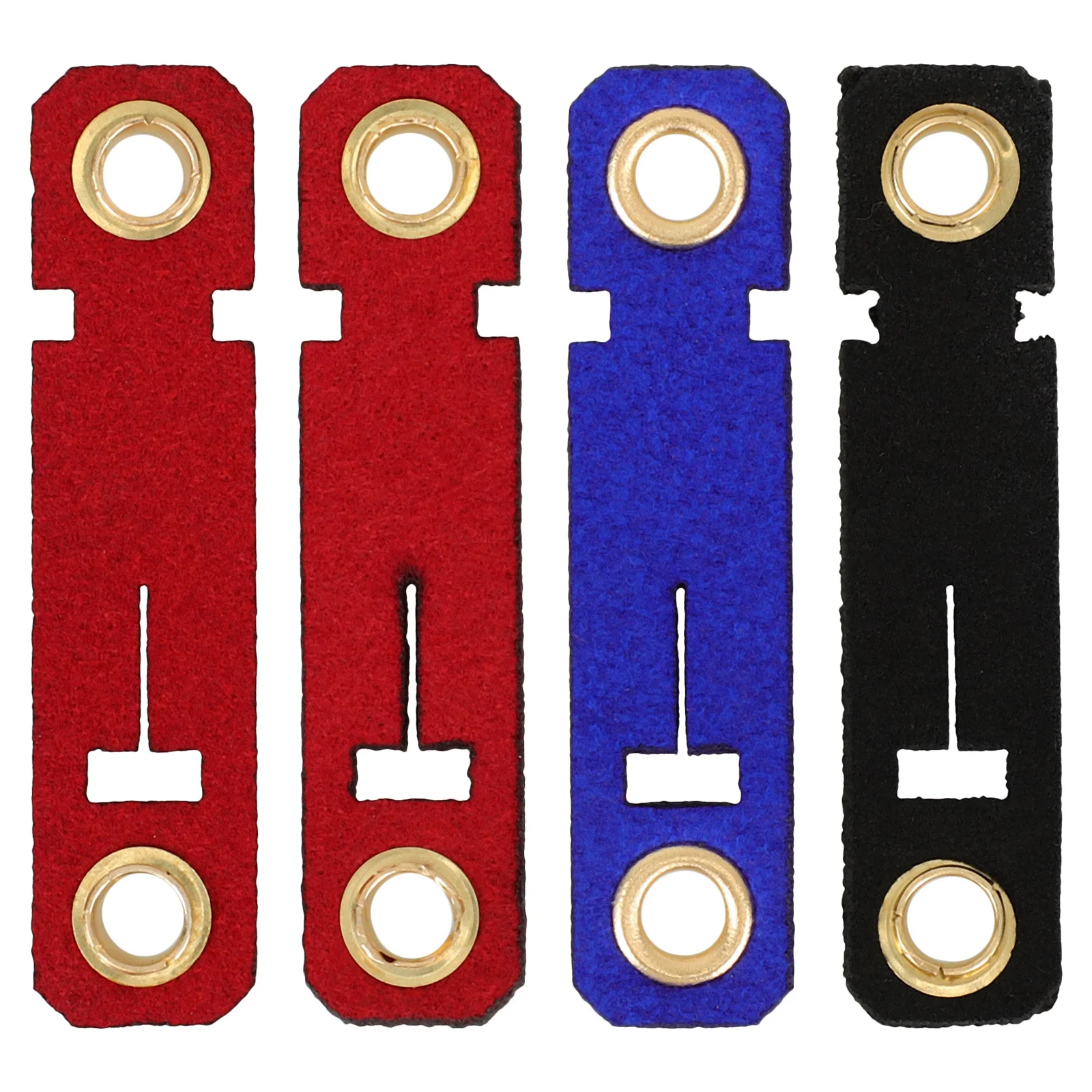 

4Sets Bird Foot Rings Soft Suede Cloth Leg Bands for Parrot Pigeon Coop Management Reusable Opening Ring Set Pigeon Foot Rings