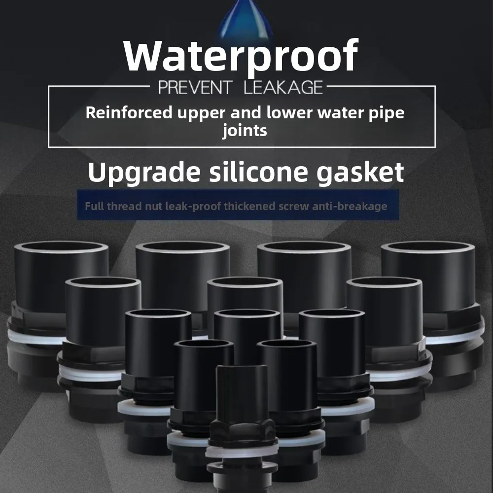 

1 шт. 20/25/32/40/50 мм ПВХ разъем для резервуара для воды аквариумный аквариум фитинги для водопроводной трубы садовая ирригационная трубка