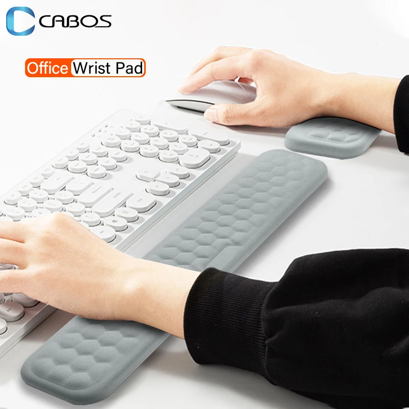 Keyboard & Mouse Wrist Rest Pad Wrist Protection Memory Foam Hand Rest Support for Office Computer Laptop Keyboard and Mouse Pad