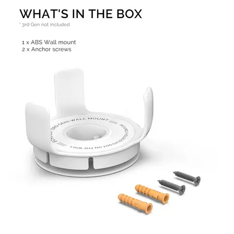 एलेक्सा स्पीकर वॉल माउंट होल्डर अमेज़न ई चो डॉट तीसरी पीढ़ी के स्मार्ट होम स्पीकर के लिए बिल्ट-इन केबल प्रबंधन 8 best sales एलेक्सा इको डॉट 3 - №7