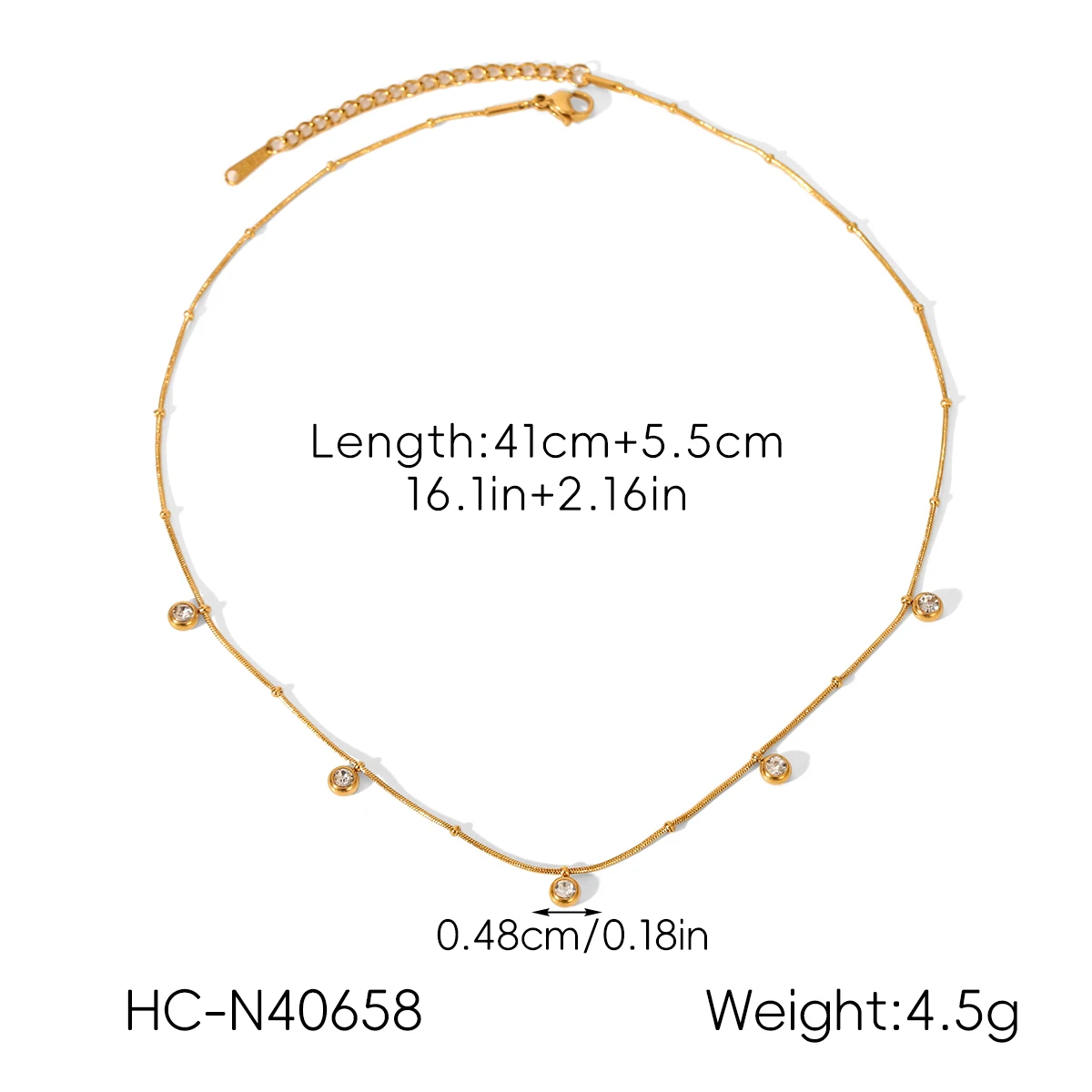 Vergoldetes Zirkon-Blumen-Schmuckset für Damen, zierliche Halskette, Armband, hypoallergen, Edelstahl, anlaufbeständig, Geschenk – Detail 17