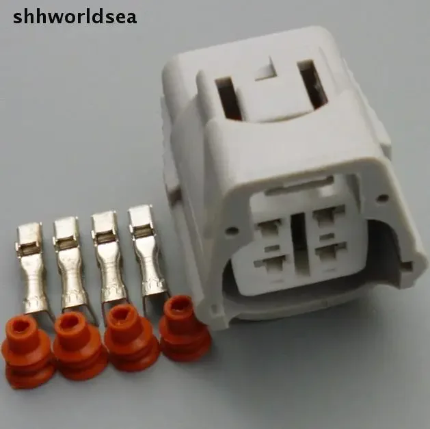 Shhworldsea 10Sets 4 pin car Oxygen sensor connector auto waterproof electrical socket  Oxygen sensor plug for suzuki 6189-0126