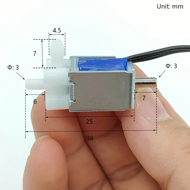 12V Mini Electric Solenoid Air Valve 2-Position 3-Way Port Air Flow Control Micro Valve DIY Sphygmomanometer Blood Monitor